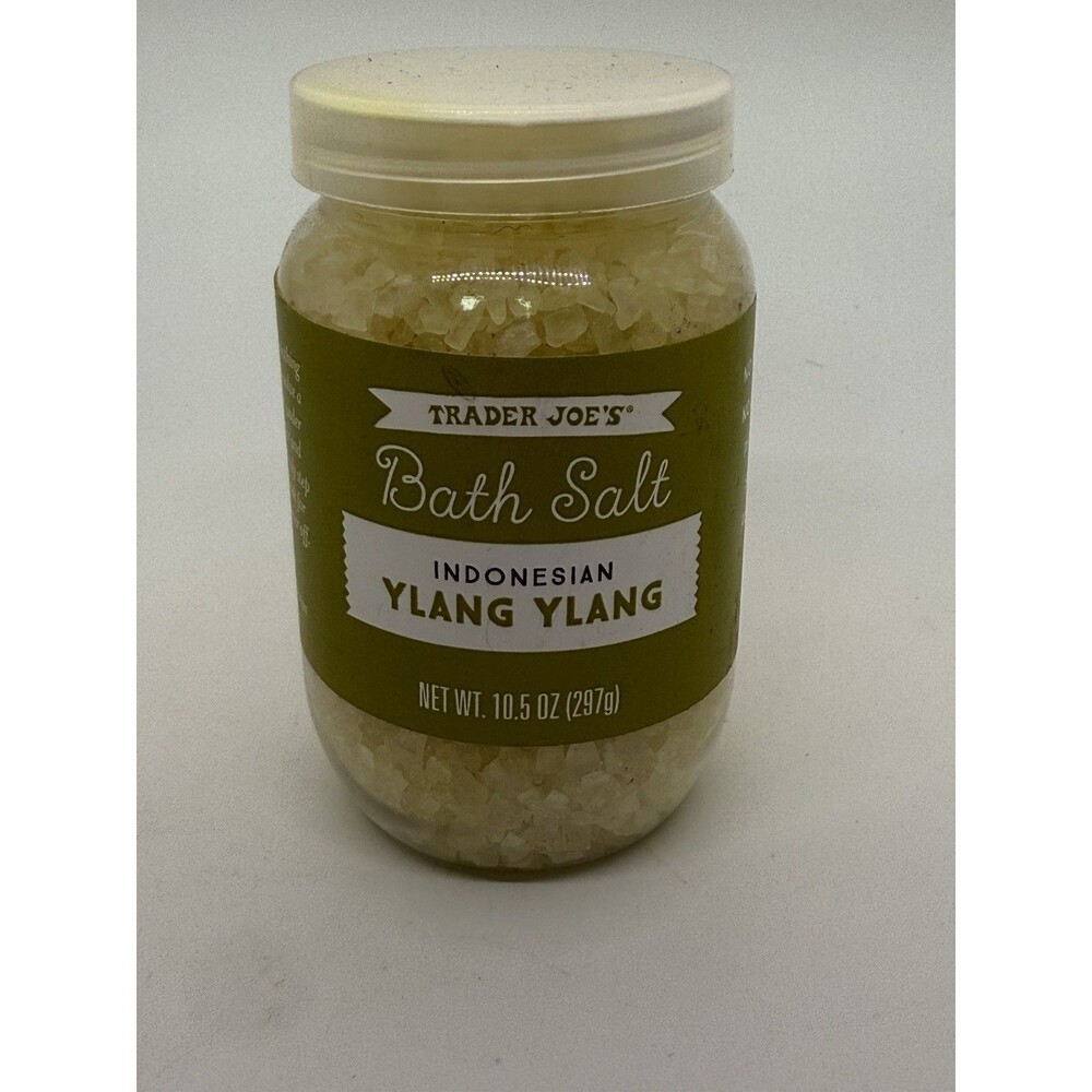 Trader Joe's Indonesian Ylang Ylang bath salts 10.5 Oz (297g) New For Relax Bath
